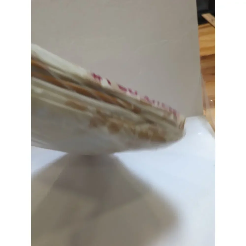 MID CENTURY NO IRON PERCALE DOUBLE FITTED SHEET WITH WHITE BUTTERFLY 54 X 76 IN.